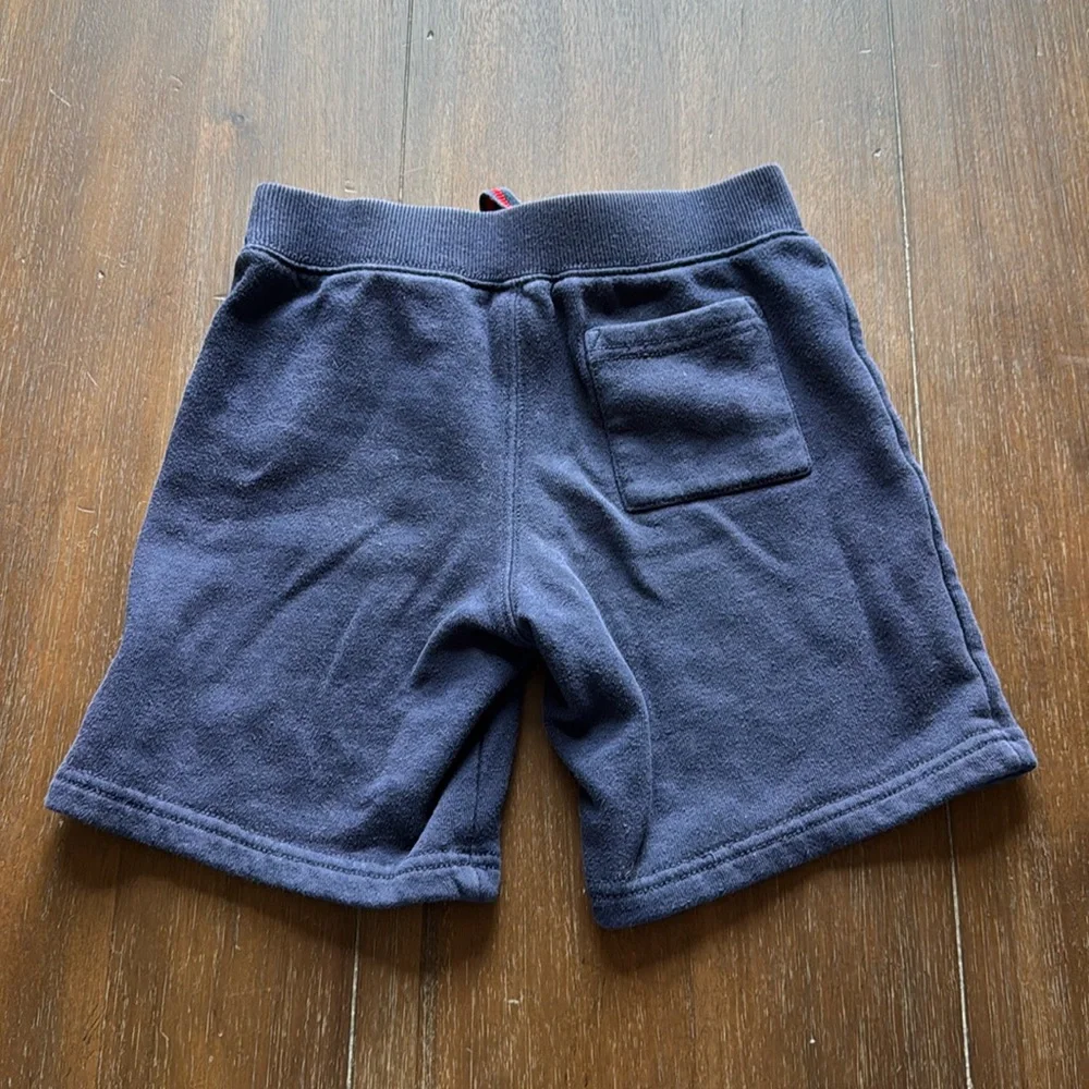 Size 5 Janie and Jack anchor jogger shorts with faux drawstring